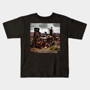 Steampunk train Kids T-Shirt